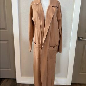 Love By Design Tan Long Cardigan